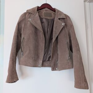 Women's Suede Jacket in Brown